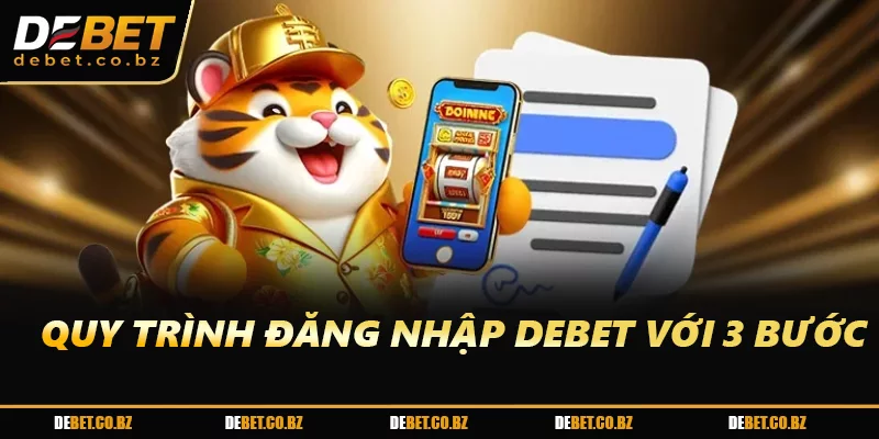 Quy trình đăng nhập DEBET với 3 bước